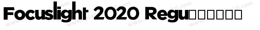 Focuslight 2020 Regu字体转换